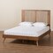 Baxton Studio Takeo Mid-Century Modern Transitional Ash Walnut Finished Wood Full Size Platform Bed 180-11151-9407-Zoro - alternate 4